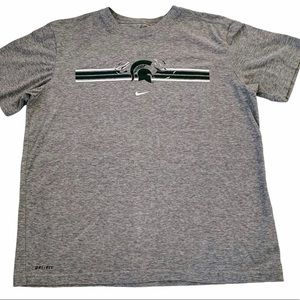 Michigan State Spartans Athletics Nike Tee Large Size Short-Sleeve T-Shirt